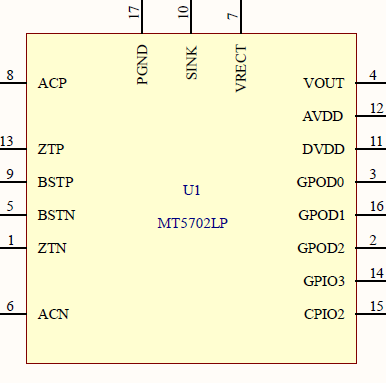 美芯晟MT5702LP无线充接收芯片10w（10V 1A）芯片