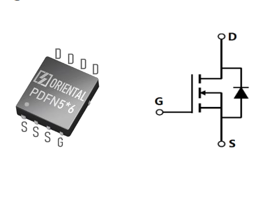 东微MOS管OSG65R180GT3F PN结构图