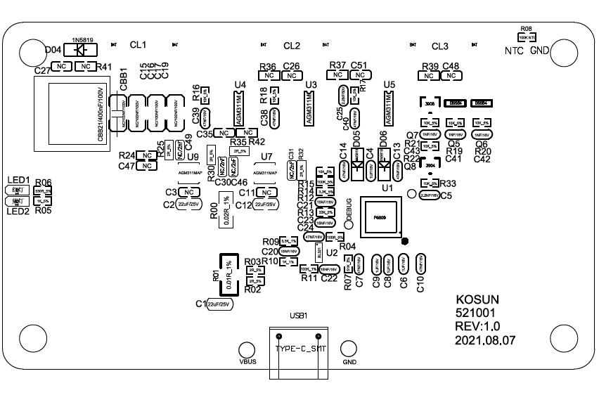 英集芯IP6809的应用方框图