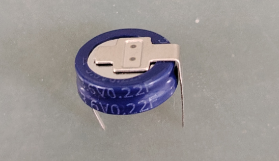 凯美3.6V 0.22F钮扣超级电容器HT-3R6-D224VYH3E